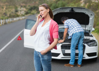 uszkodzone auto holowanie