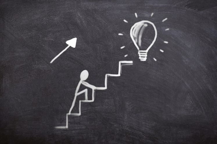 Ilustracja obrazująca dążenie do celu